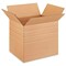 25 Pack Multi Depth Corrugated Shipping Boxes Strong Cartons for Packing and Storage 13 1⁄4 x 10 1⁄4 x 12